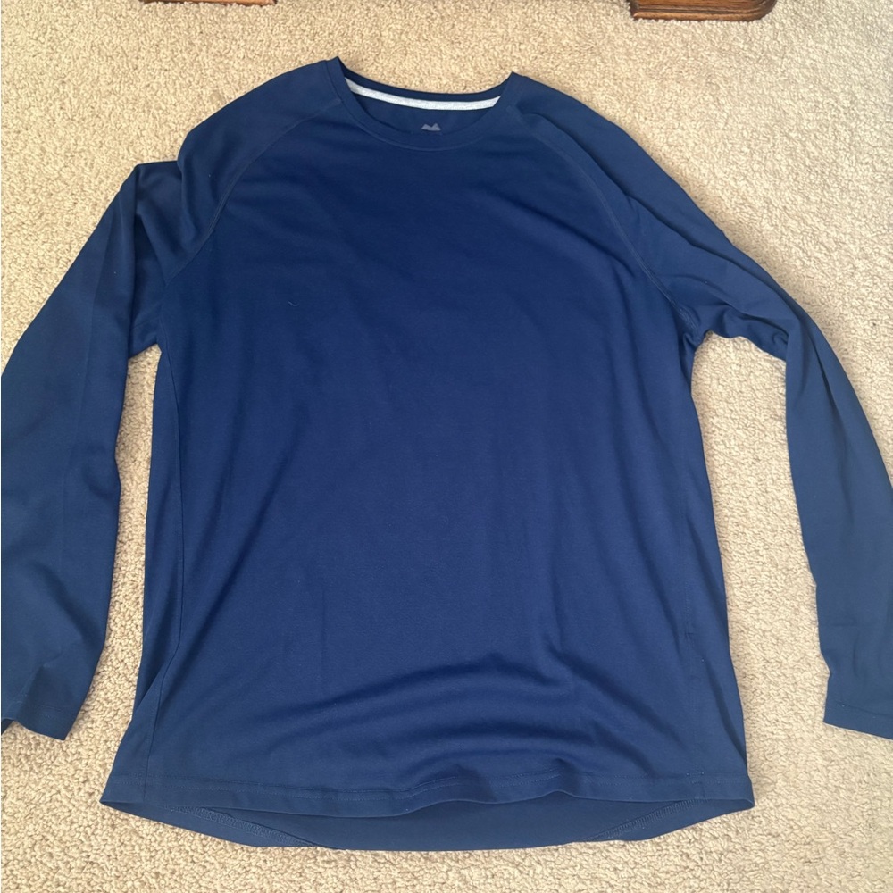 Myles Momentum Blue Long Sleeve Mens Shirt